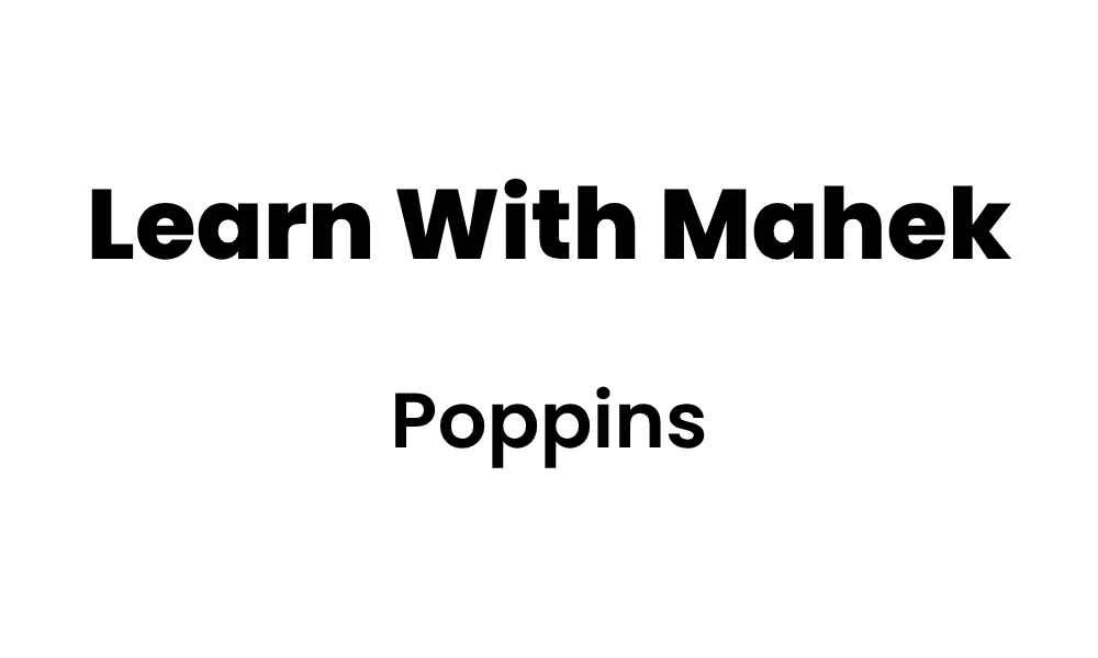 Poppins Modern Canva Font