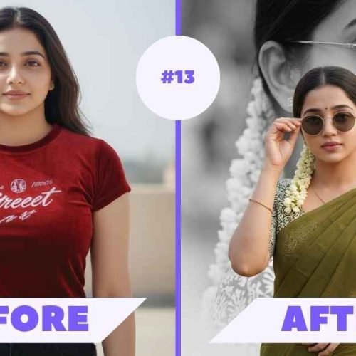 Saree AI Photo Editing Prompt ChatGPT or Gemini AI