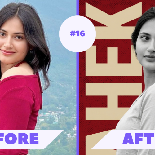 Red Poster AI Photo Editing Prompt ChatGPT or Gemini