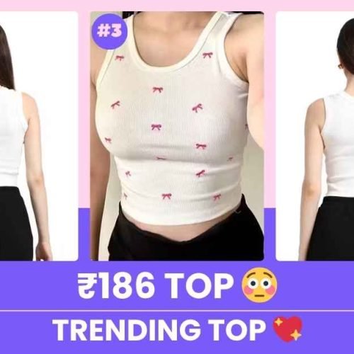Embroidered Crop Top Under ₹200 Meesho Trending Top